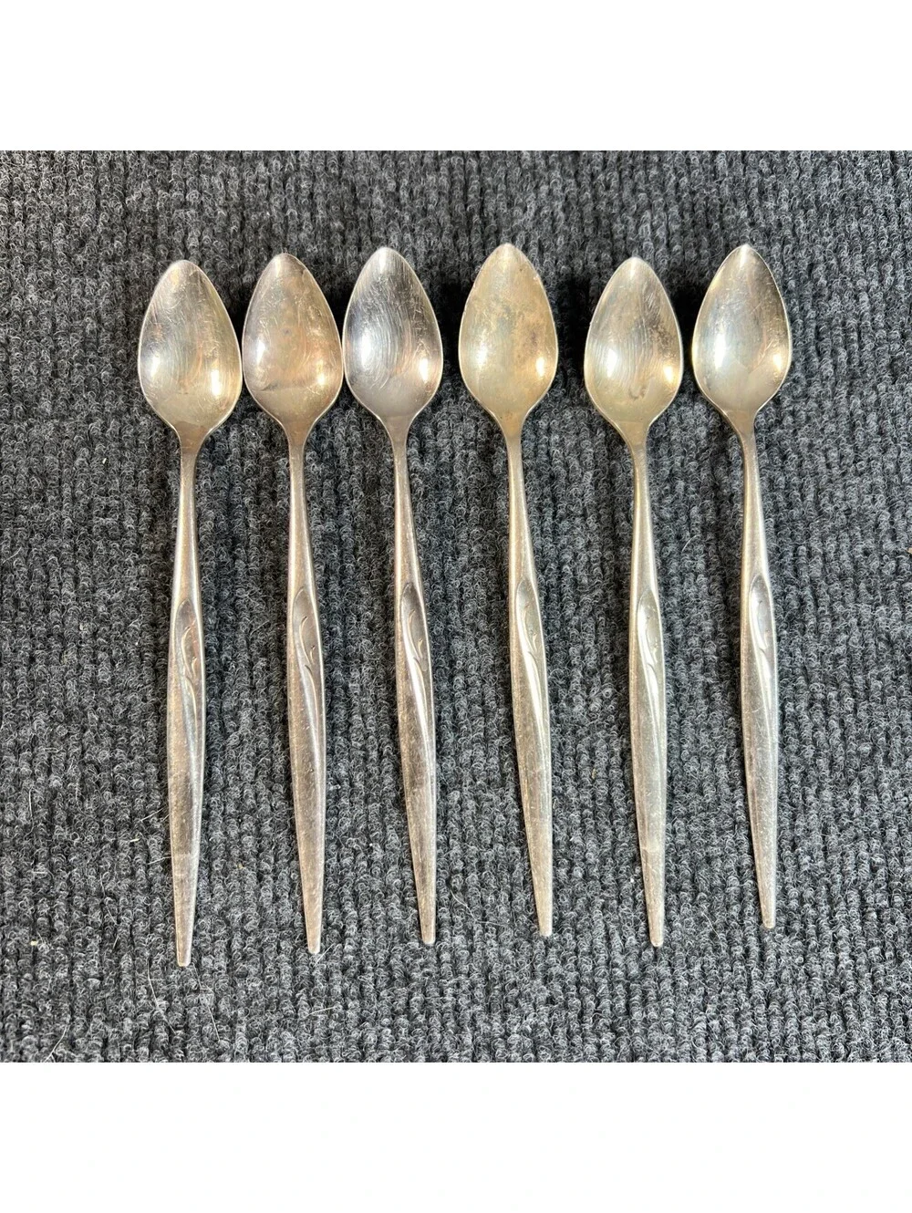 Oneida Community stainless flatware  Of 6 ice Tea Spoons